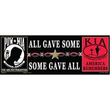 Eagle Emblems BM0327 Sticker-Pow*Kia, America Remembers (3-1/2