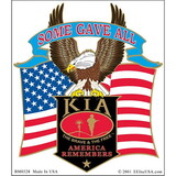 Eagle Emblems BM0328 Sticker-Kia, Some Gave All Eagle (4