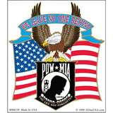 Eagle Emblems BM0329 Sticker-Pow*Mia, Eagle We Leave No One Behind (4