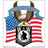 Eagle Emblems BM0330 Sticker-Wounded Warrior Eagle (4