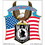 Eagle Emblems BM0330 Sticker-Wounded Warrior Eagle (4")