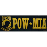 Eagle Emblems BM0451 Sticker-Pow*Mia,Gold (3-1/2