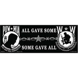 Eagle Emblems BM0452 Sticker-Pow*Mia, We Leave One Behind (3-1/2