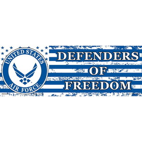 Eagle Emblems BM0468 Sticker-Usaf,Defenders Of FREEDOM, (3-1/2"X10")