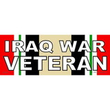 Eagle Emblems BM0471 Sticker-Iraq War, Svc.Ribb Veteran (3-1/2