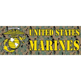 Eagle Emblems BM0478 Sticker-Usmc,Marines,Camo (3-1/2"X10")