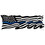 Eagle Emblems BM7115 Sticker-Usa, Flag & Banner (3-1/2"X10")