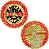 Eagle Emblems CH0202 Challenge Coin-Fire Dept.