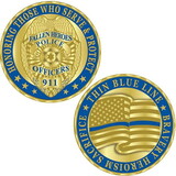 Eagle Emblems CH0204 Challenge Coin-Police
