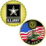 Eagle Emblems CH1003 Challenge Coin-Army Logo (1-3/4