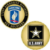 Eagle Emblems CH1060 Challenge Coin-Army, 173Rd A/B Div. (1-5/8
