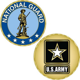 Eagle Emblems CH1063 Challenge Coin-Army, Ng National Guard (1-5/8")