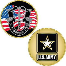 Eagle Emblems CH1066 Challenge Coin-Army,Spec. FORCES, (1-3/4")