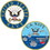 Eagle Emblems CH1331 Challenge Coin-Usn Logo Ships (1-5/8")
