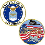 Eagle Emblems CH1401 Challenge Coin-Usaf Emblem (1-5/8