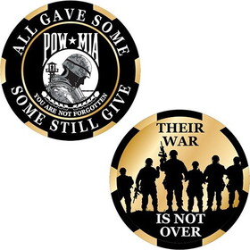 Eagle Emblems CH3400 Challenge Coin-Pow*Mia Their War Made In Usa (1-3/4")