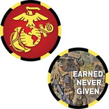 Eagle Emblems CH3520 Challenge Coin-Usmc Logo Made In USA, (1-3/4