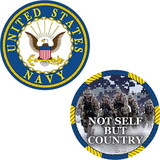 Eagle Emblems CH3531 Challenge Coin-Usn Not Self Made In USA, (1-3/4