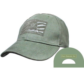 Eagle Emblems CP00027 Cap-Tactical,Ops,Od Green Brushed Twill (Velcro Closure), Med Profile-6 panel
