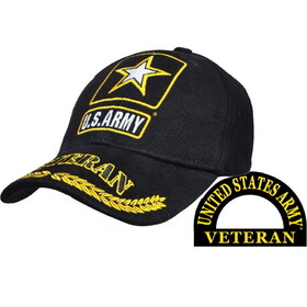 Eagle Emblems CP00113 Cap-Army, Veteran, Wreath Logo