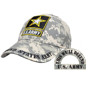 Eagle Emblems CP00127 Cap-Army Logo, Camo. (Brass Buckle)