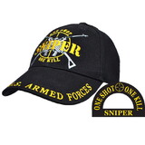 Eagle Emblems CP00134 Cap-Sniper, U.S. (Brass Buckle)