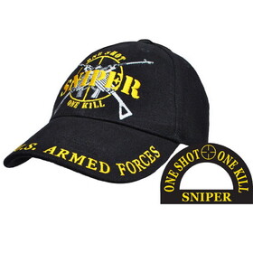 Eagle Emblems CP00134 Cap-Sniper, U.S. (Brass Buckle)
