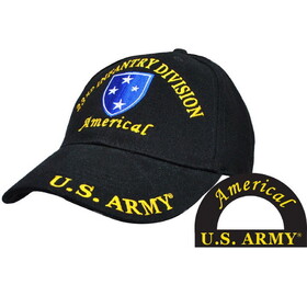 Eagle Emblems CP00137 Cap-Army, Americal Div.Vet (Brass Buckle)