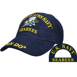 Eagle Emblems CP00207 Cap-Usn, Seabees (Brass Buckle)