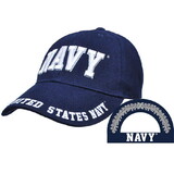 Eagle Emblems CP00212 Cap-Usn, Letters, Navy (Brass Buckle)