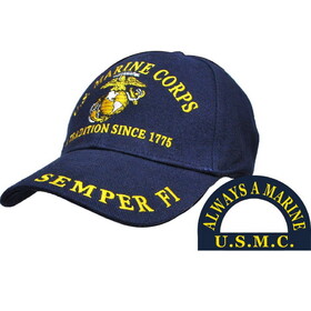 Eagle Emblems CP00300 Cap-Usmc, A Tradition 1775 (Brass Buckle)