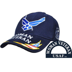 Eagle Emblems CP00402 Cap-Woman Veteran, Usaf (Brass Buckle)