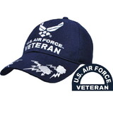 Eagle Emblems CP00412 Cap-Usaf Symbol Veteran (Brass Buckle)