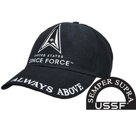 Eagle Emblems CP00485 Cap-Ussf Space Force (Black)