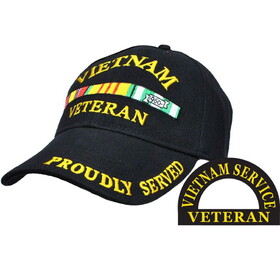 Eagle Emblems CP00512 Cap-Vietnam Veteran, Svc. (Brass Buckle)