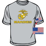 Eagle Emblems CS0215 Tee-Us Marines Rw&Amp;B