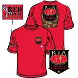Eagle Emblems CS1065 Tee-Kia, Red Friday, Honor