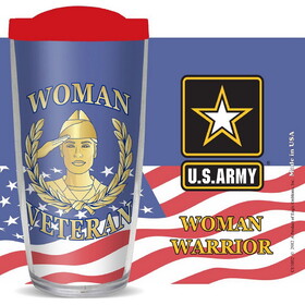 Eagle Emblems CU1052 Cup-Woman Vet,Us Army Premium-Thermal, Made In USA, 16 oz