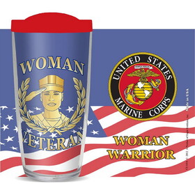 Eagle Emblems CU1054 Cup-Woman Vet,Us Marines Premium-Thermal, Made In USA, 16 oz
