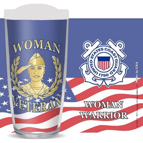 Eagle Emblems CU1060 Cup-Woman Vet,Us Coast Guard Premium-Thermal, Made In USA, 16 oz