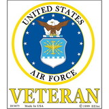 Eagle Emblems DC0075 Sticker-Us Air Force Veteran