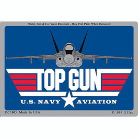 Eagle Emblems DC0103 Sticker-Usn, Top Gun (3"X4")