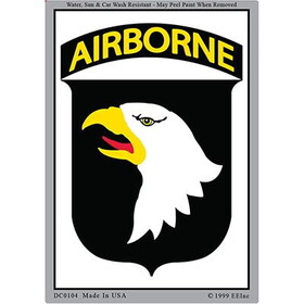 Eagle Emblems DC0104 Sticker-Army,101St Abn (3"x4-1/4")