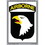 Eagle Emblems DC0104 Sticker-Army, 101St A/B (3"X4")