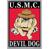 Eagle Emblems DC0110 Sticker-Usmc, Bulldog (3