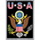 Eagle Emblems DC0114 Sticker-Usa, Seal, Rect. (3"X4")