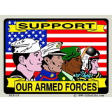 Eagle Emblems DC0115 Sticker-Usa,Armed Forces (3