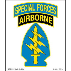 Eagle Emblems DC0136 Sticker-Special Forces Ab (Clear Vinyl) (3"X4")