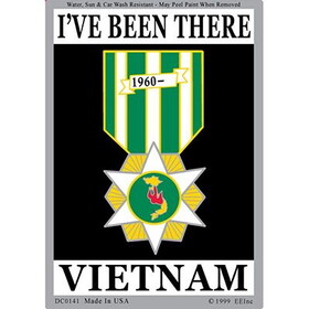 Eagle Emblems DC0141 Sticker-Vietnam,Campaign (3"x4-1/4")