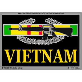 Eagle Emblems DC0142 Sticker-Vietnam,Cib (3"x4-1/4")